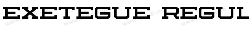Exetegue Regular字体转换
